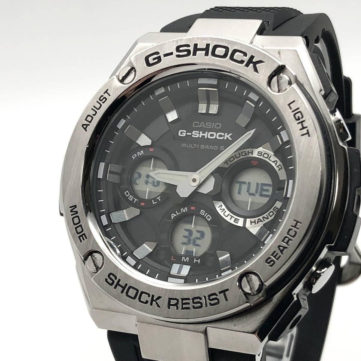 Excellent Condition Working CASIO G SHOCK GST W110 Tough Solar Men’s Wristwatch