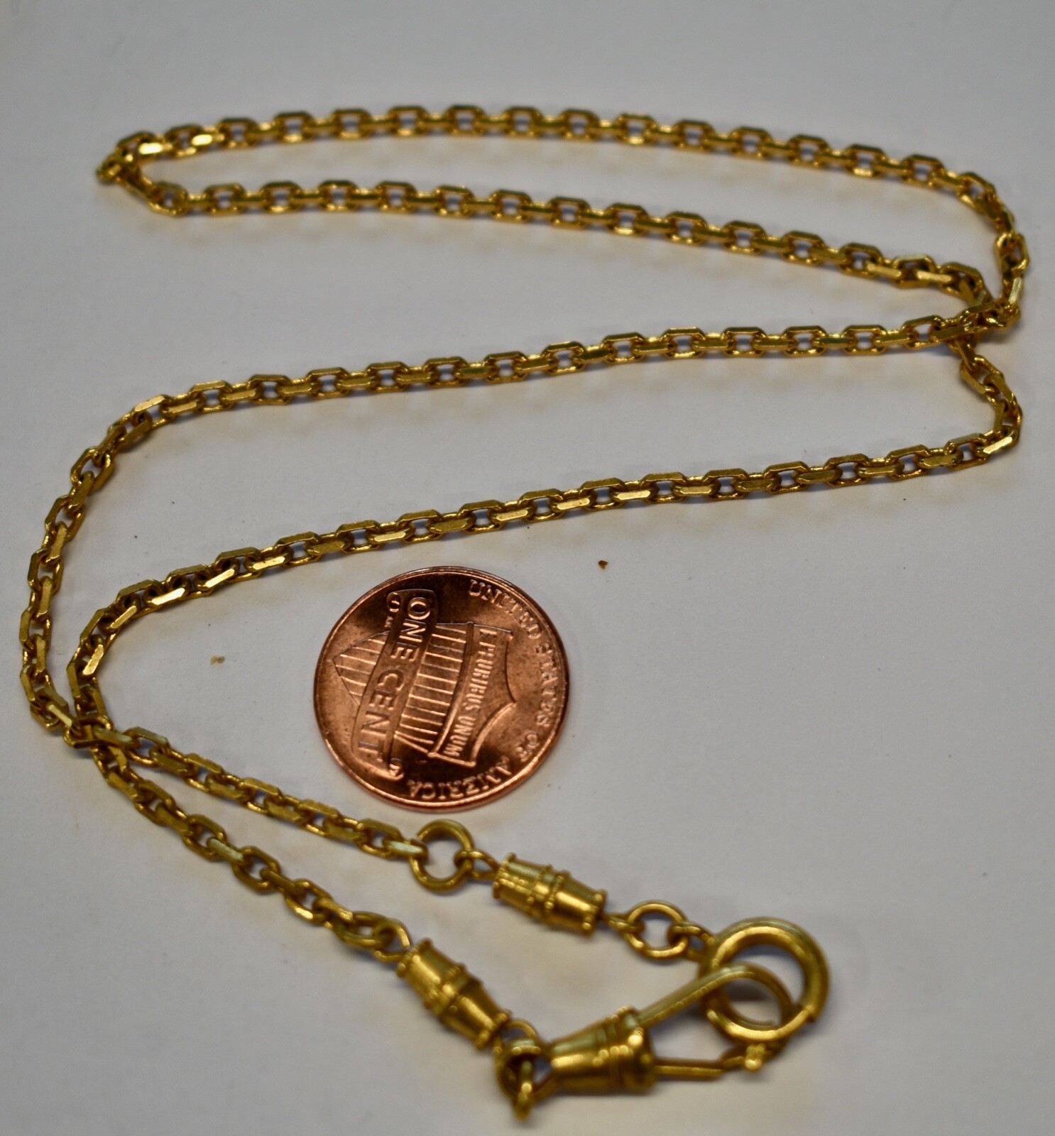 VINTAGE RETRO EVERYTHING CHAIN NEW IN PACKAGE WATCH VEST CHAIN DEAD STOCK 1970’S