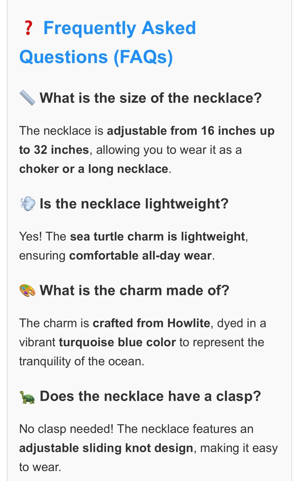 Turquoise Blue Sea Turtle Charm Necklace – Handmade Ocean-Inspired Choker