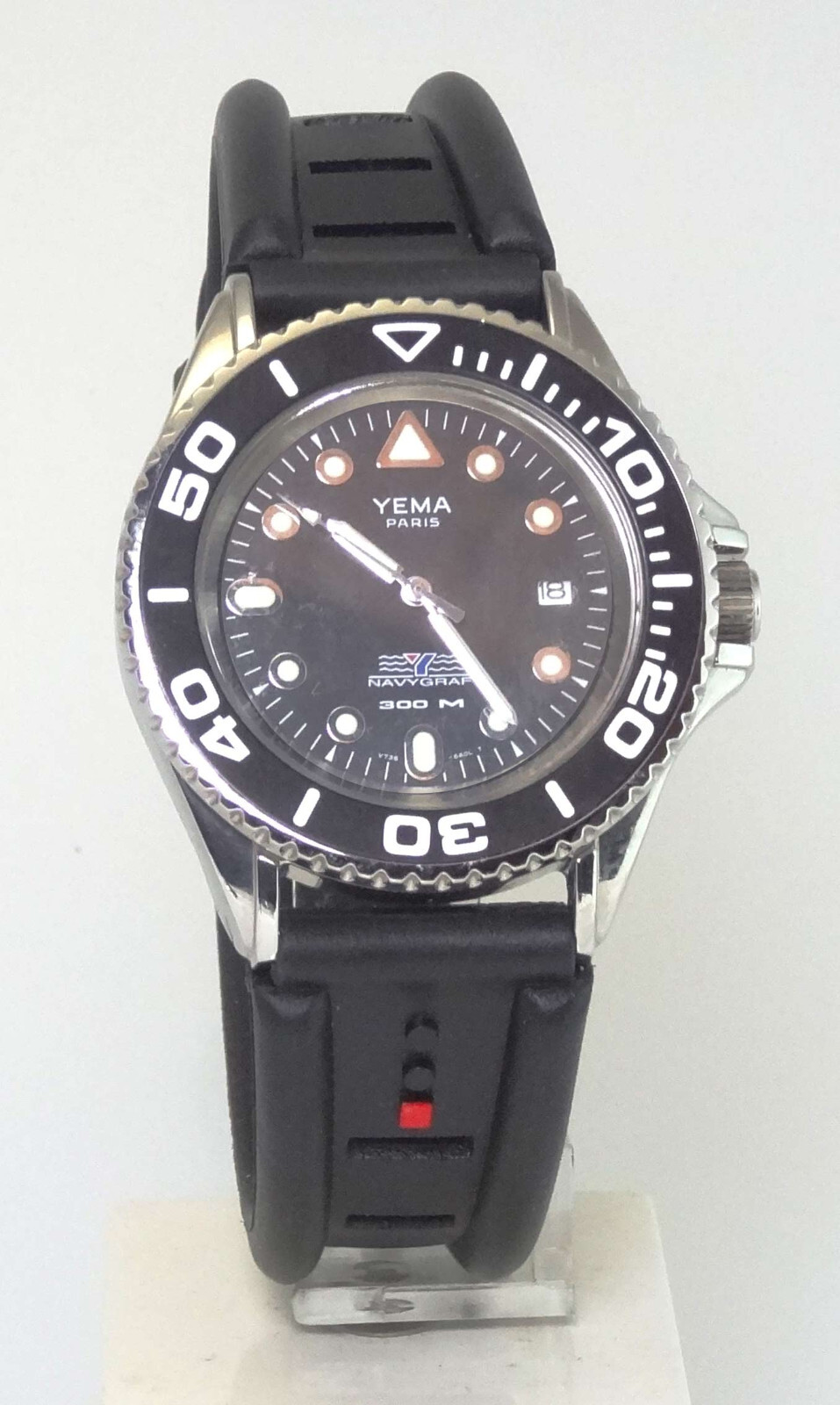 YEMA BY SEIKO YE-139-M NAVYGRAF MEN’S QUARTZ DEEP-DIVER WATCH – NEW RARE 30-ATM