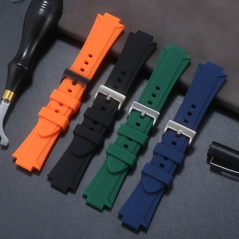 24x11mm 24x12mm Rubber Watch Strap Band for Oris Aquis Silicone Replacement