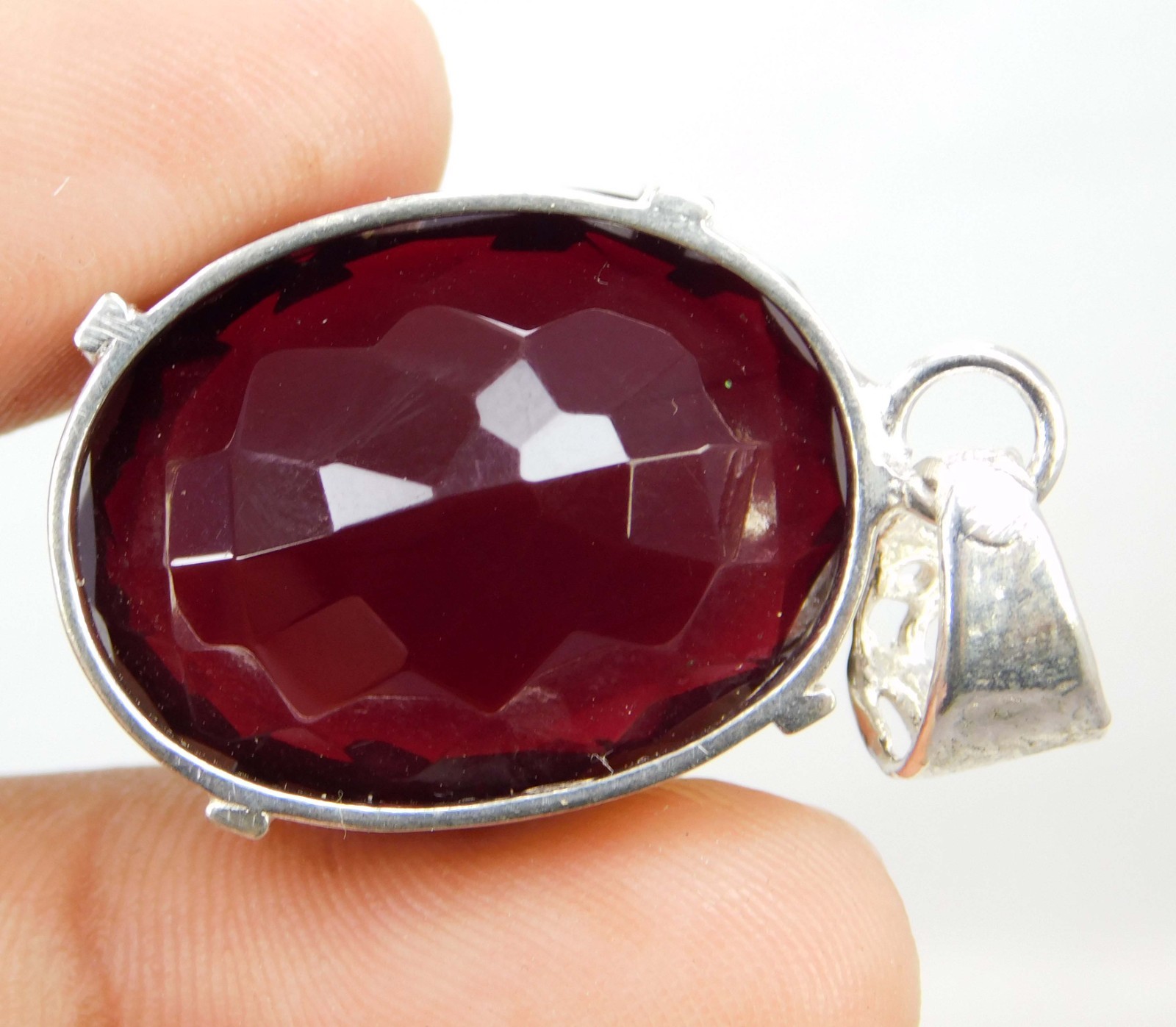 Natural 54.90 Ct Red Topaz Pendant Gems Oval Cut Certified Brazil Rare