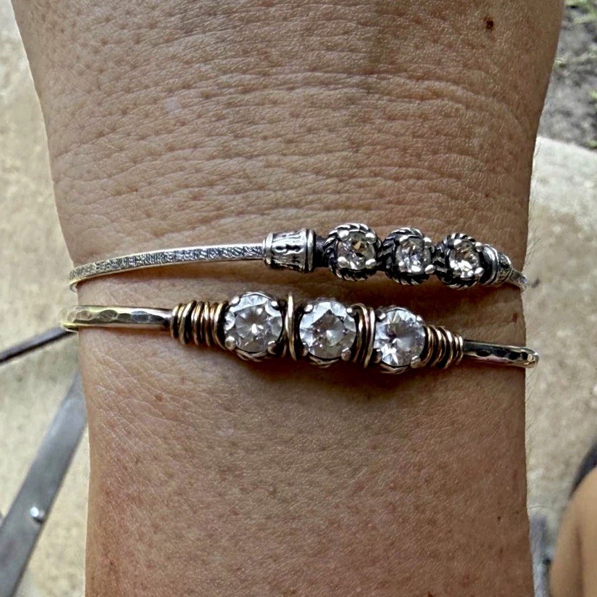 Earth Grace, Carla” design by Earth Grace, sterling silver and gold tone