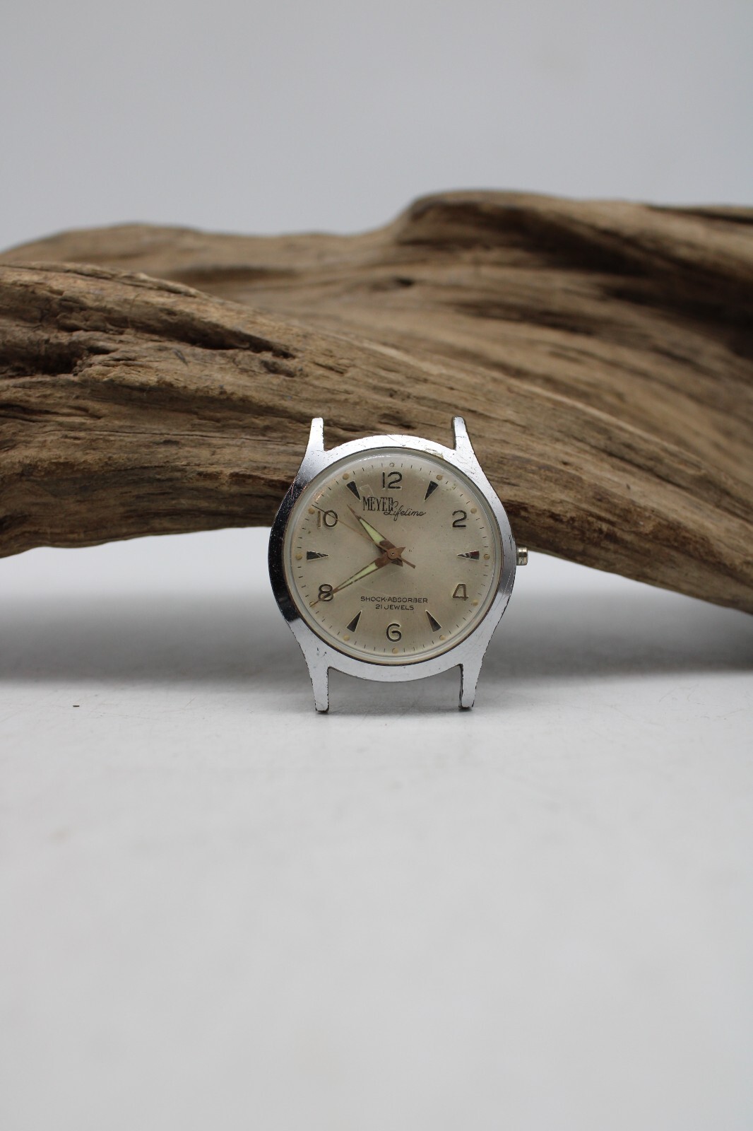 VINTAGE MEYER LIFETIME 21j MEN’S WATCH 32.8mm 18.1mm LUG RUNS (EG)