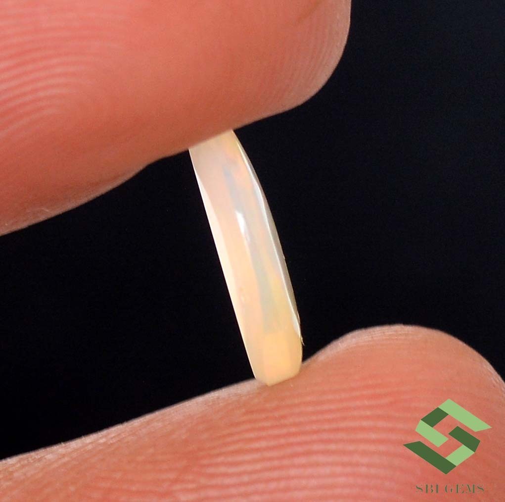 11×9 mm Natural Ethiopian Opal Oval Cabochon 1.32 CTS Loose Certified Gemstone