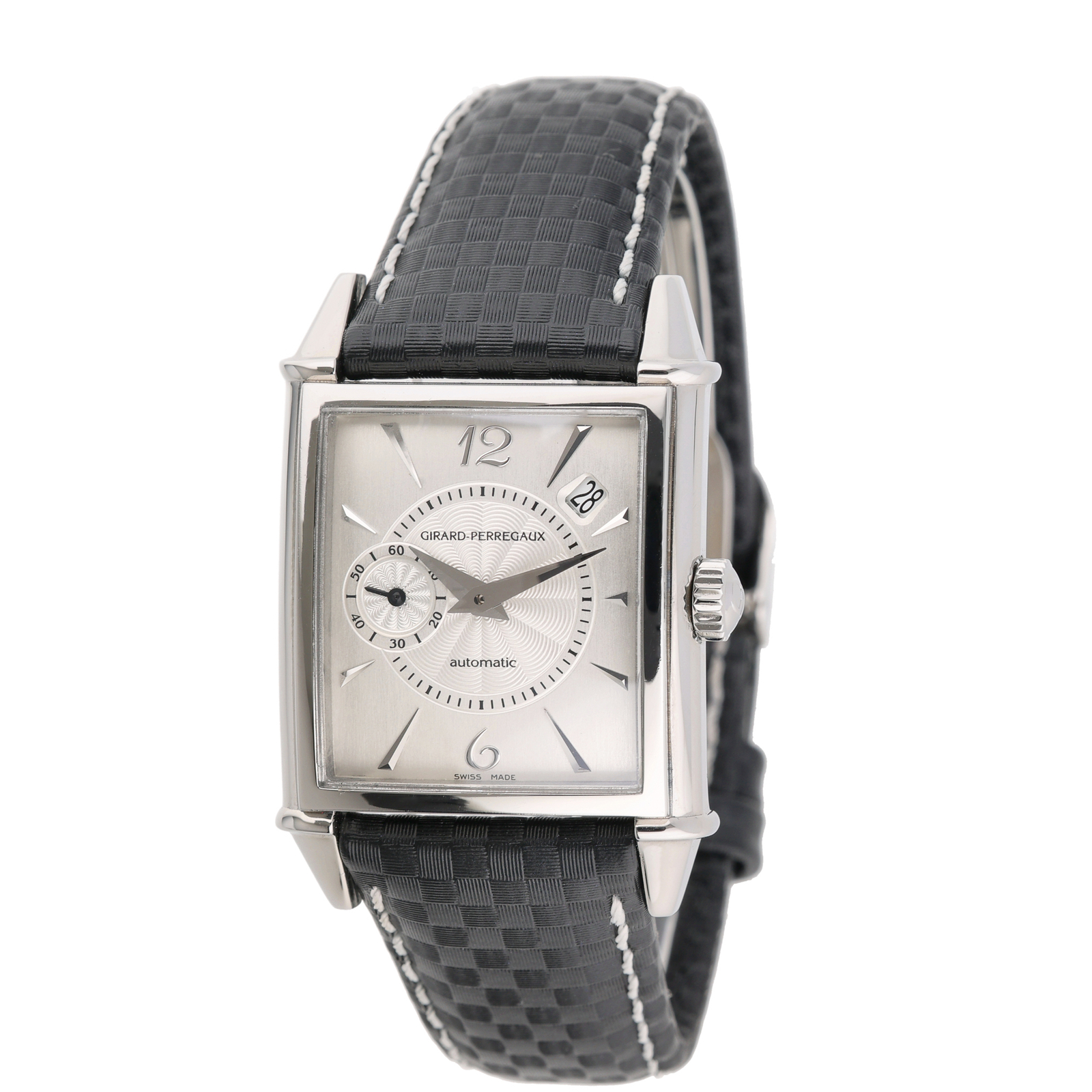 Girard Perregaux Vintage 1945 25932 with 28mm Steel case and Silver dial. Exc…