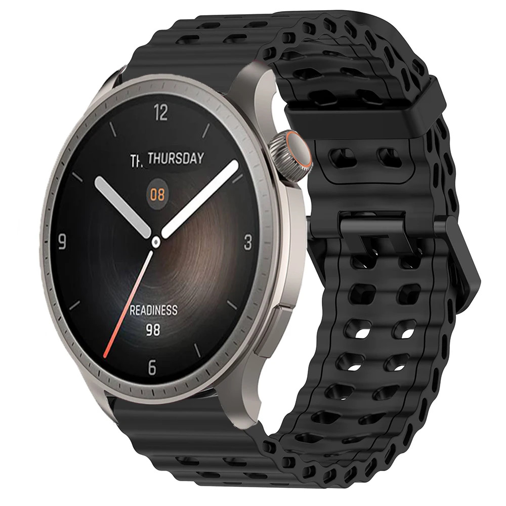 22mm Silicone Strap for Amazfit Balance 2 1 Bip 6 5/GTR 4 3 Pro/Huawei 46mm Band