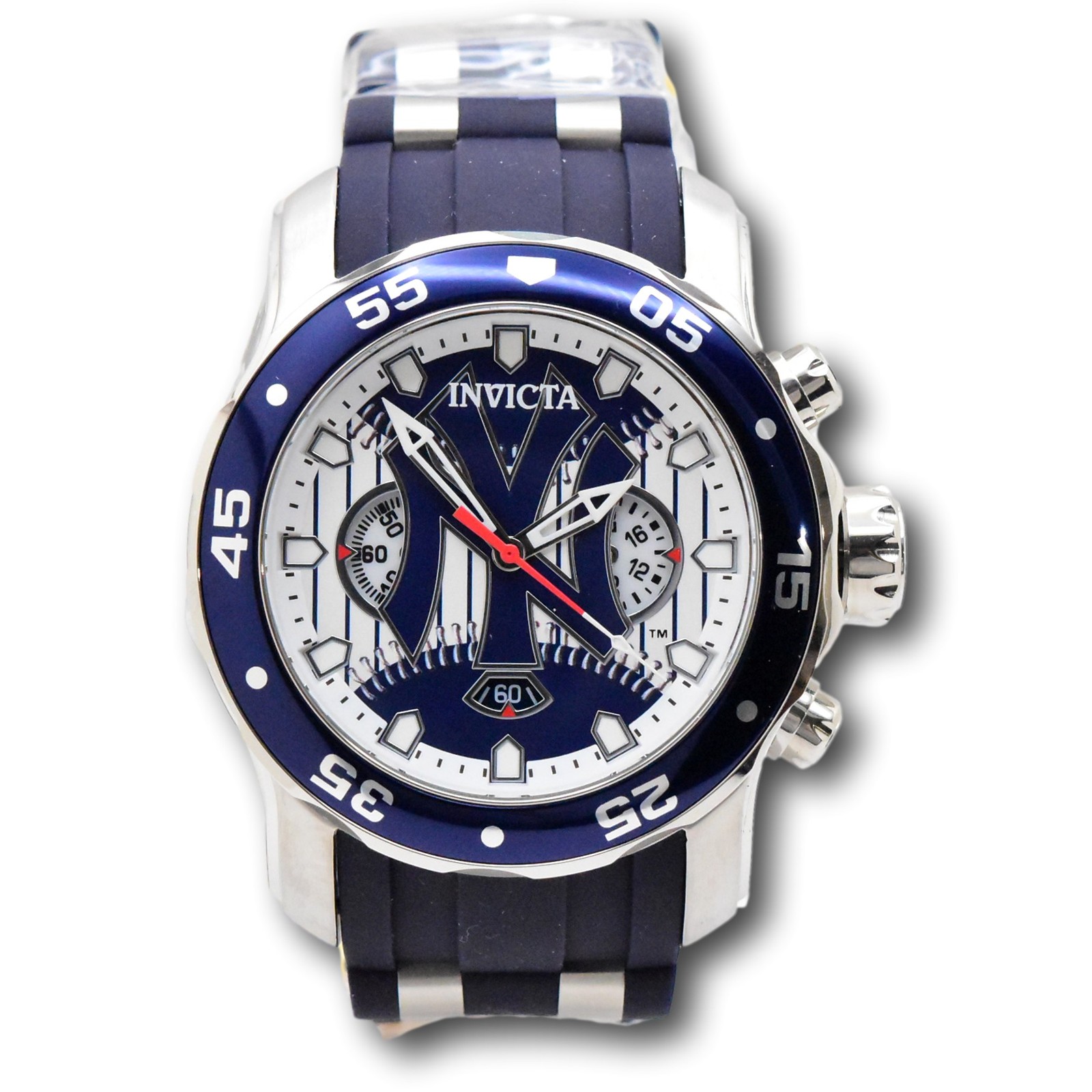 Invicta MLB New York Yankees Men’s 48mm Limited Blue Chrono Watch 42846
