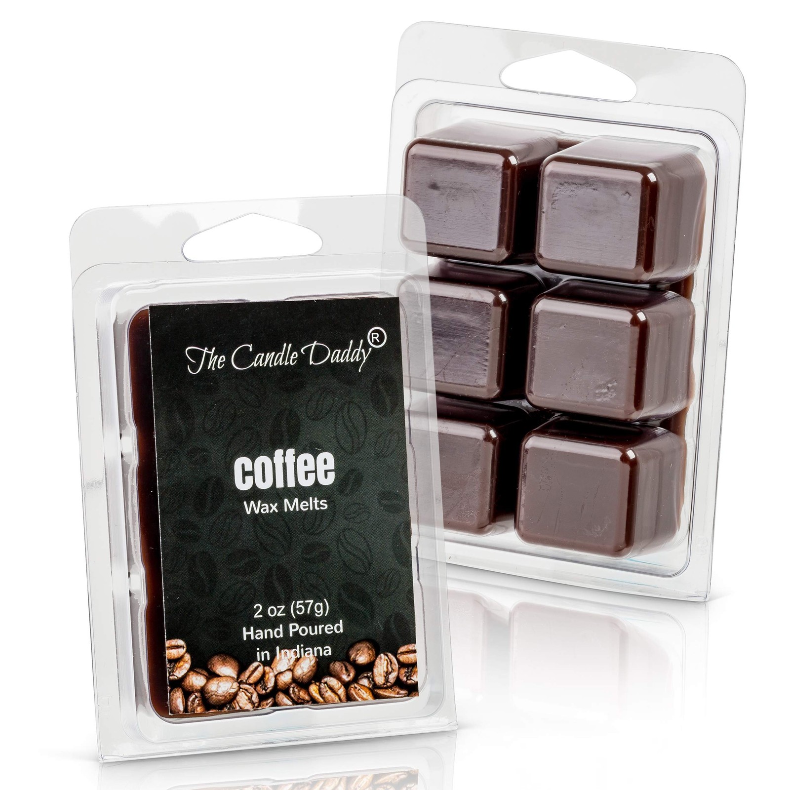 The Candle Daddy Coffee Scented Wax Cubes – 1 Count (Pack of 6), Warm White