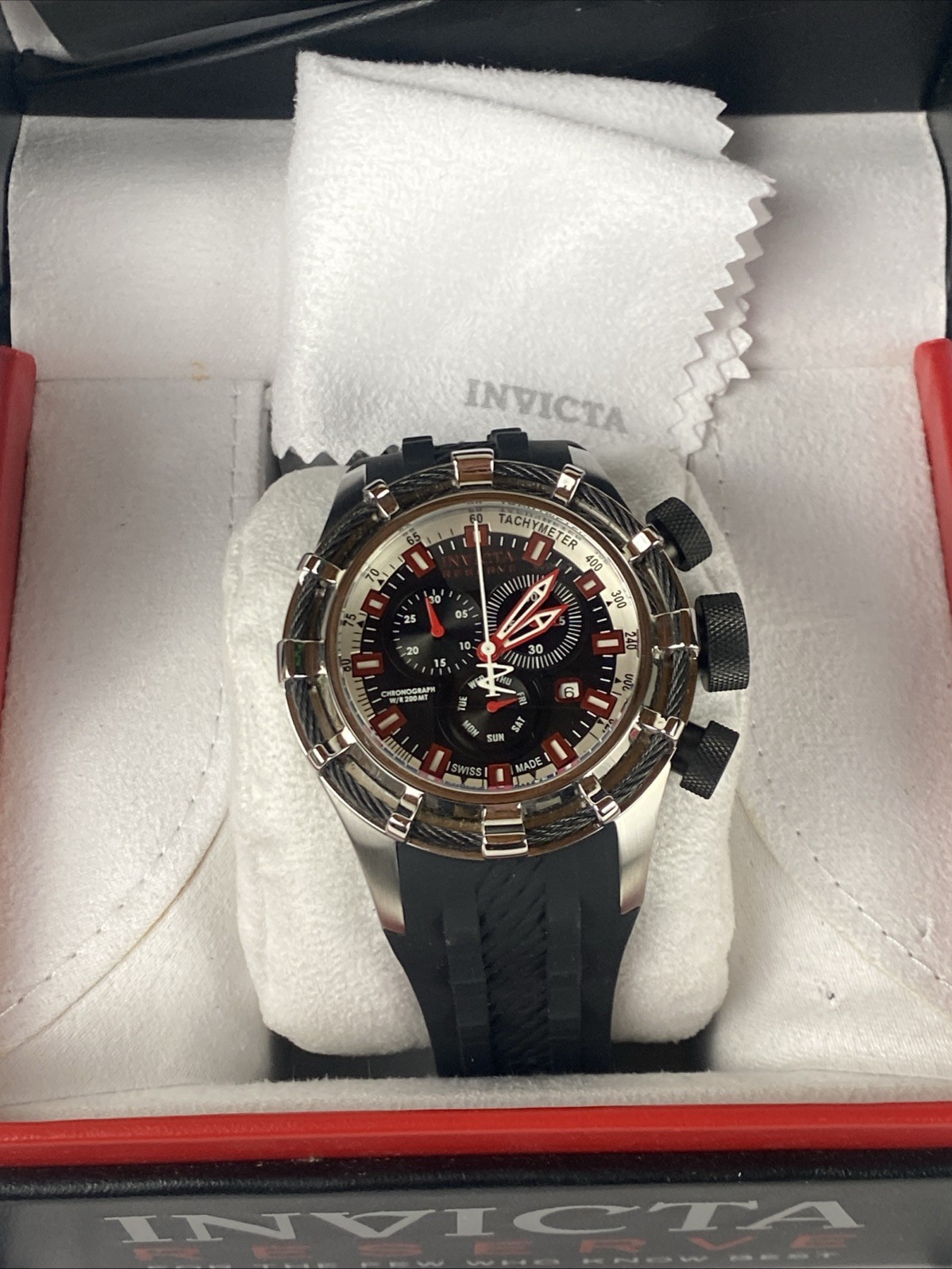 Invicta Reserve Bolt 20479 Nautical Chronograph Sport Watch 50mm Has New Battery
