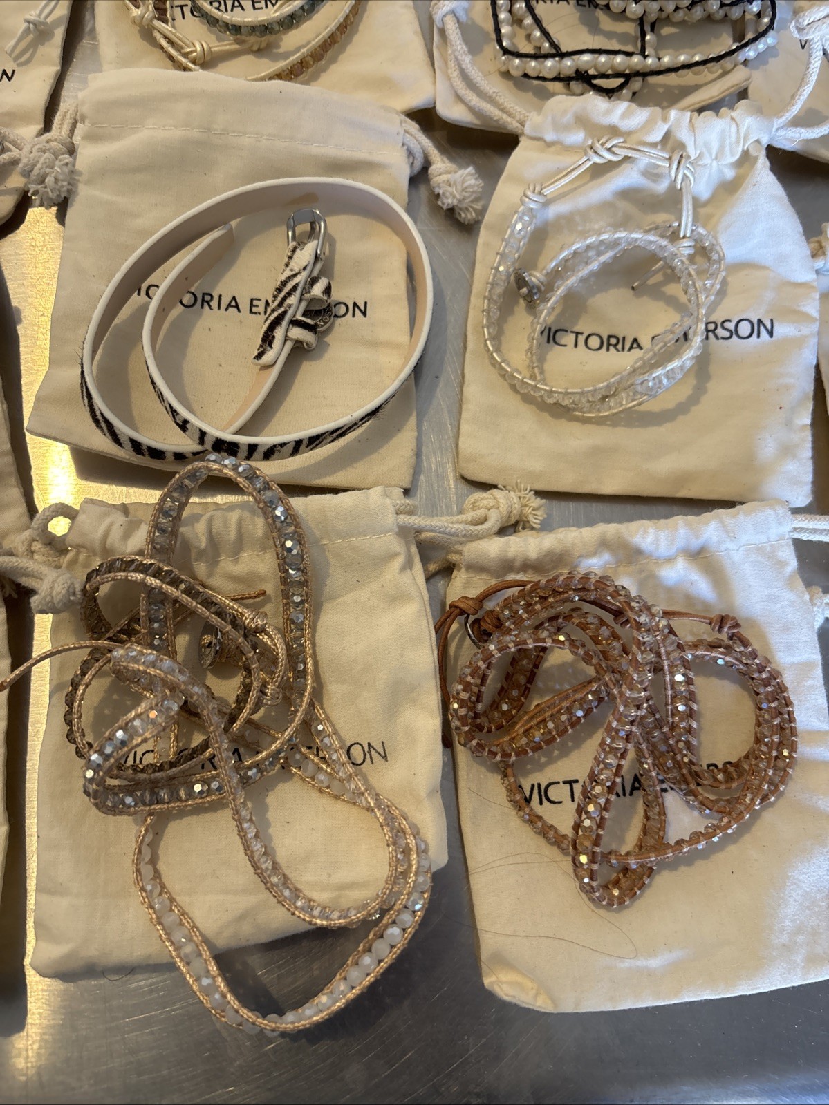 19-Signed Victoria Emerson Wrap Bracelets