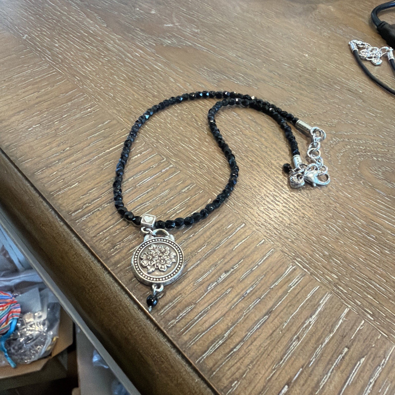 Brighton 1910 Jet Black Crystal Necklace **RETIRED**