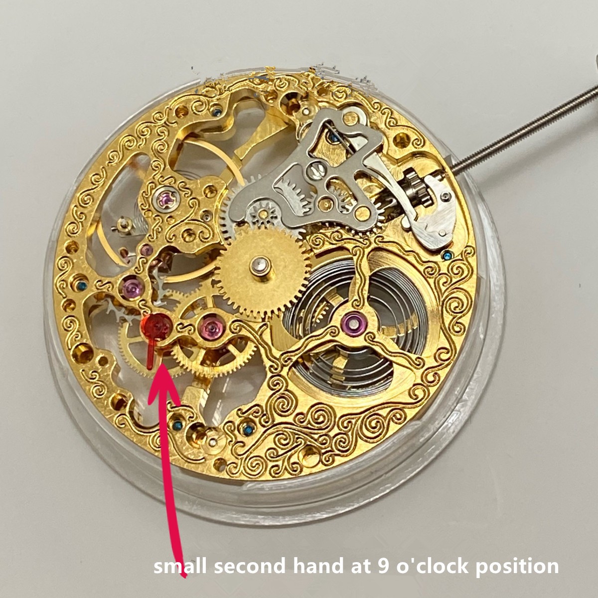 36.6mm Vintage Hollow Skeleton Mechanical 6497 ST3600 Movement Handwind 21600bph