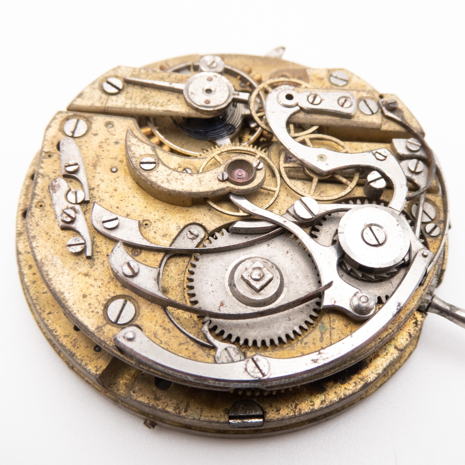 High Grade 44.4 x 12.9 mm Repeater Chronograph Antique Pocket Watch Movement