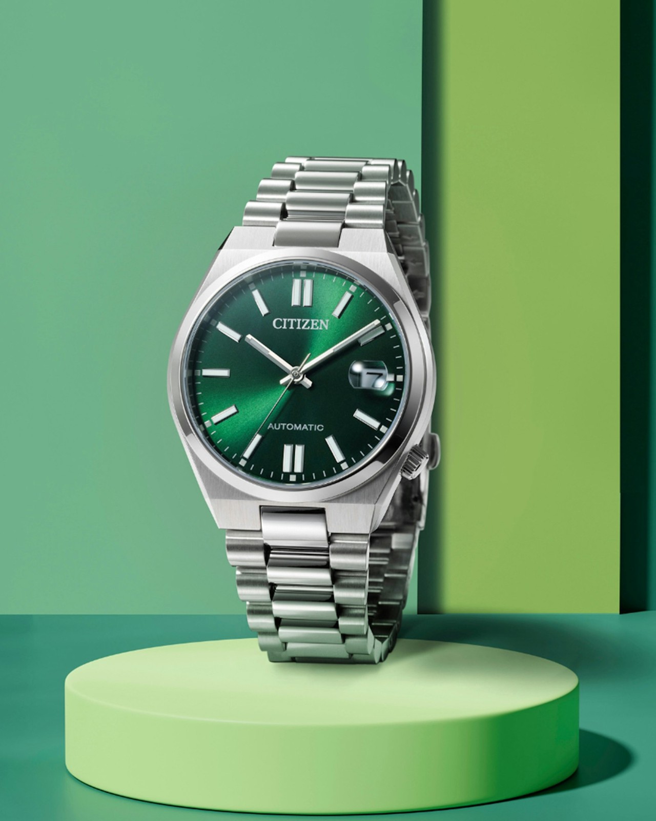 Citizen Tsuyosa NJ0200-50X Automatic Sapphire Green Dial Stainless Steel RH.