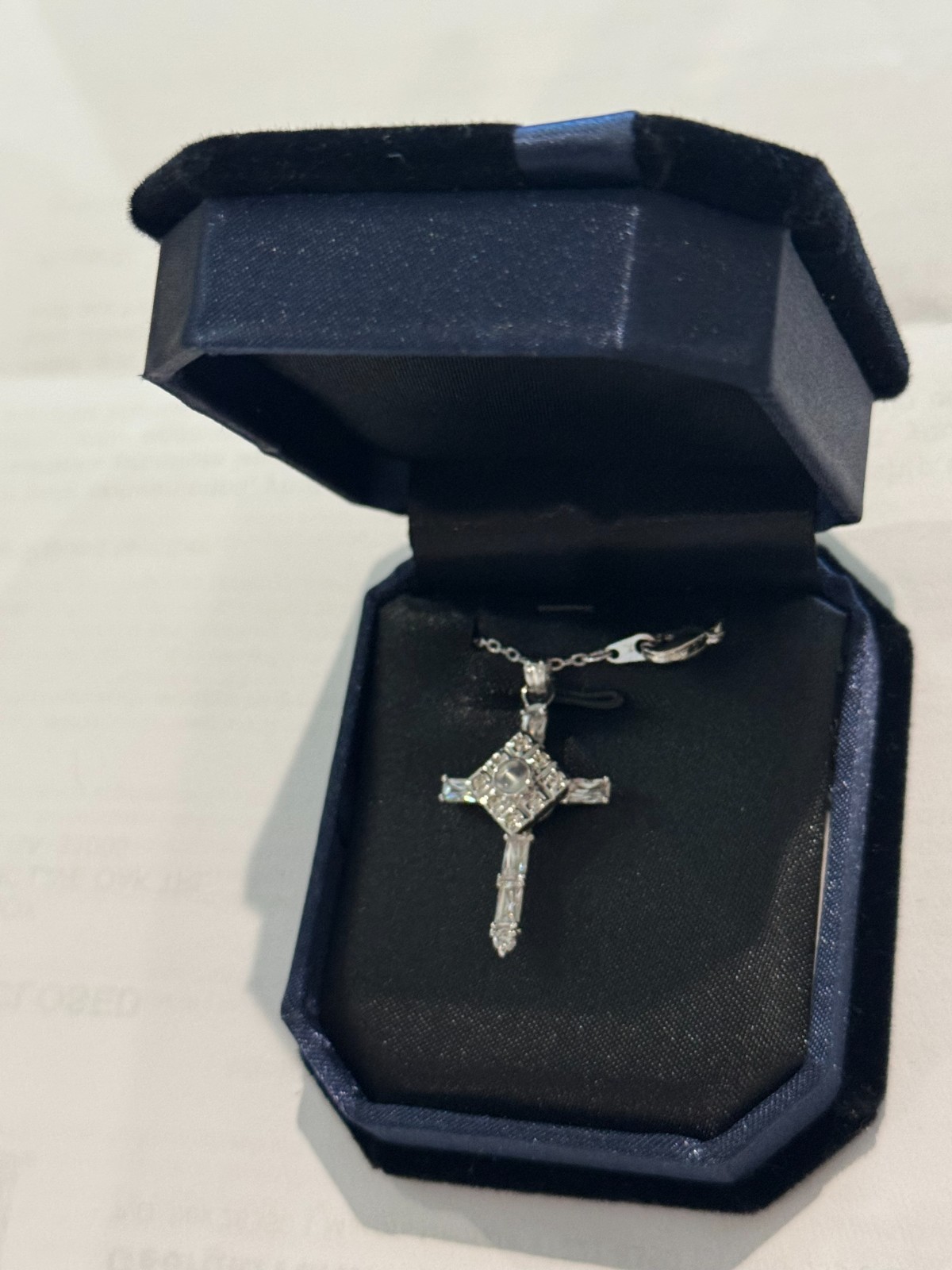 The Lord’s Prayer Sterling Silver SMALL Cross Necklace As Seen On TV Easter Gift