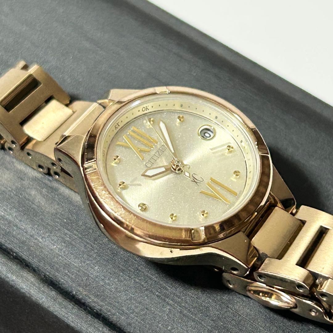 Citizen xC Eco-Drive Solar Radio Controlled Womens Watch Titanium Gold