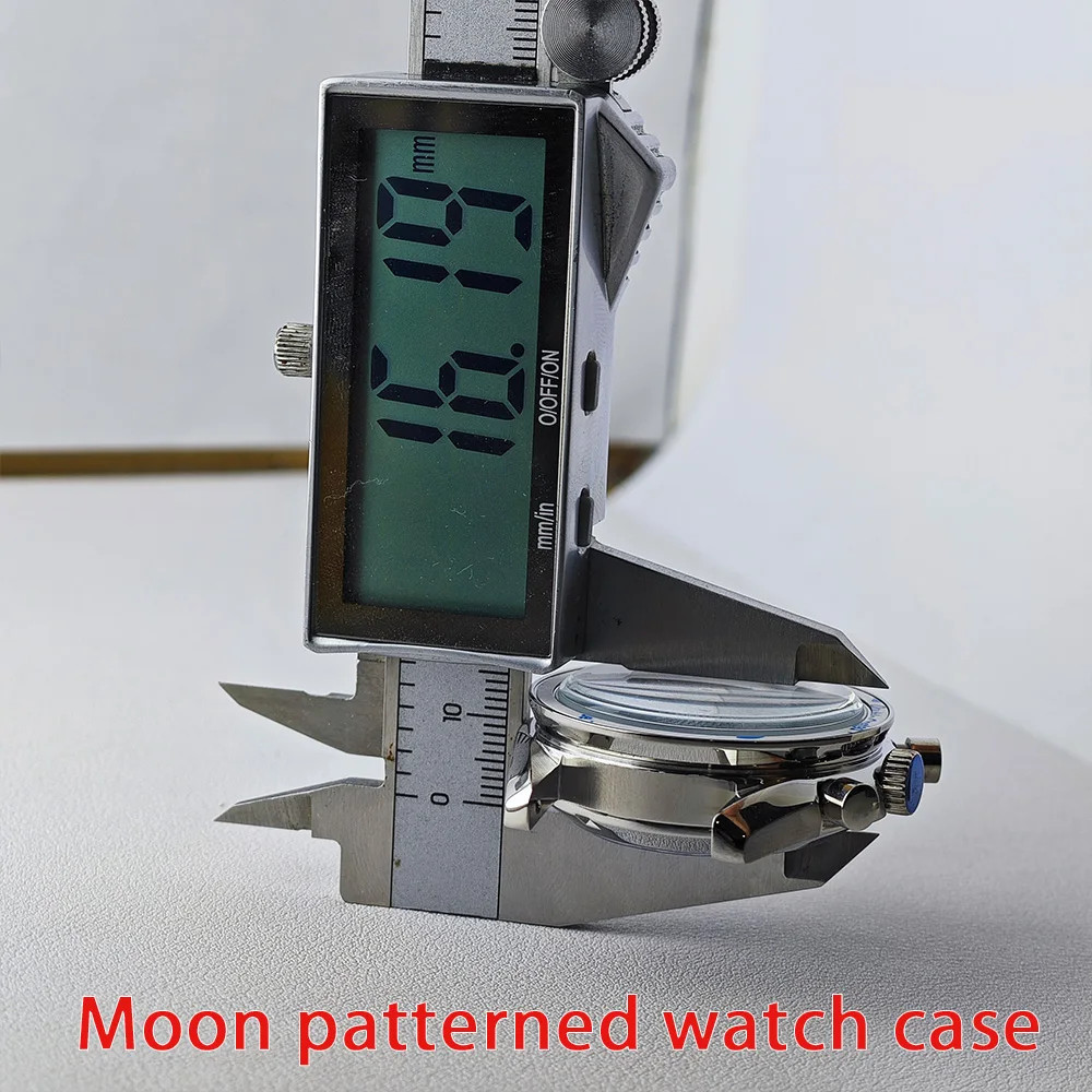 39.7mm Men’s Metal Case for VK63 Movement Watch Parts 20mm Strap Watch Box