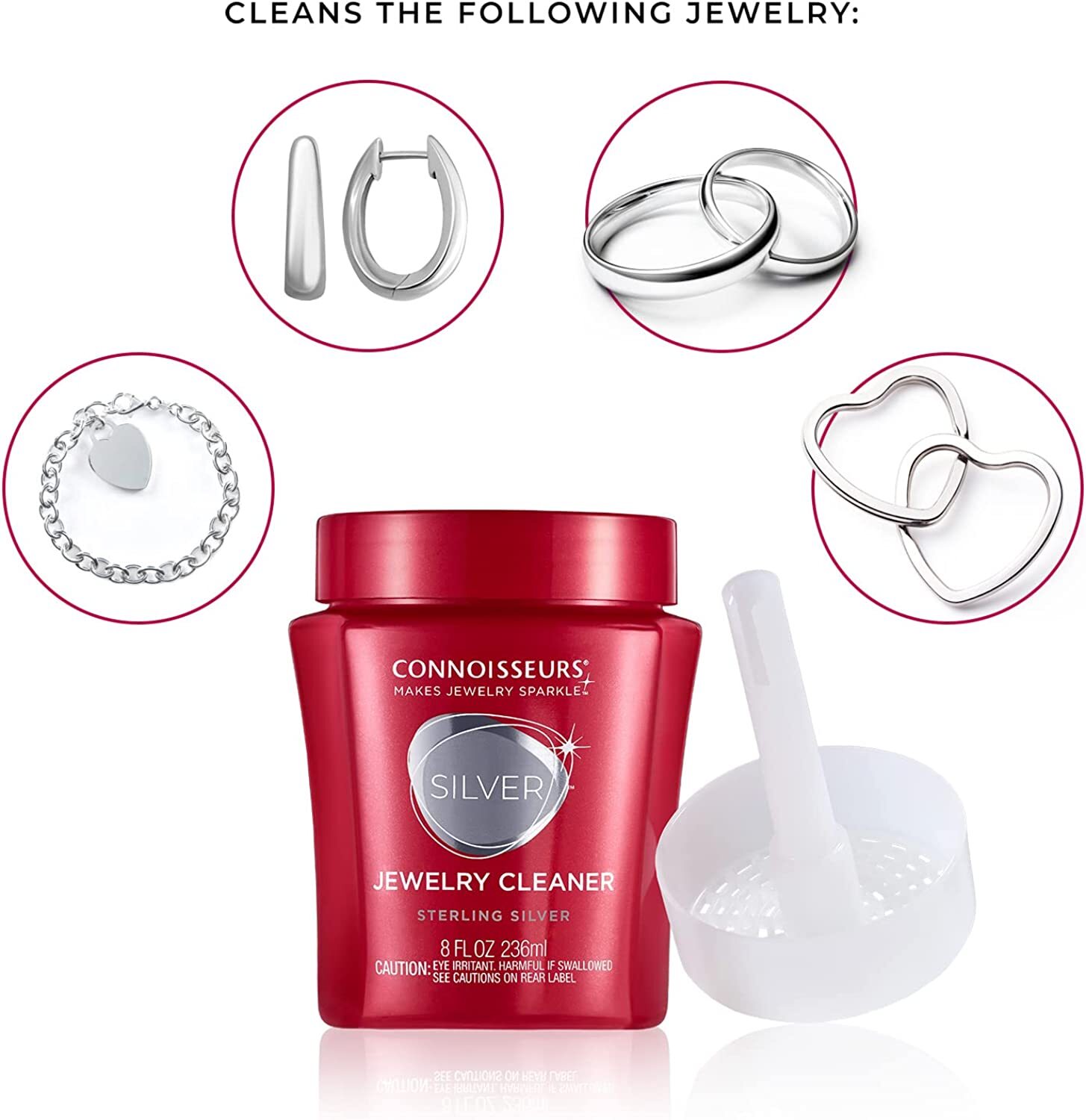CONNOISSEURS Sterling Silver Jewelry Tarnish Cleaner Silver Cleaning Solution