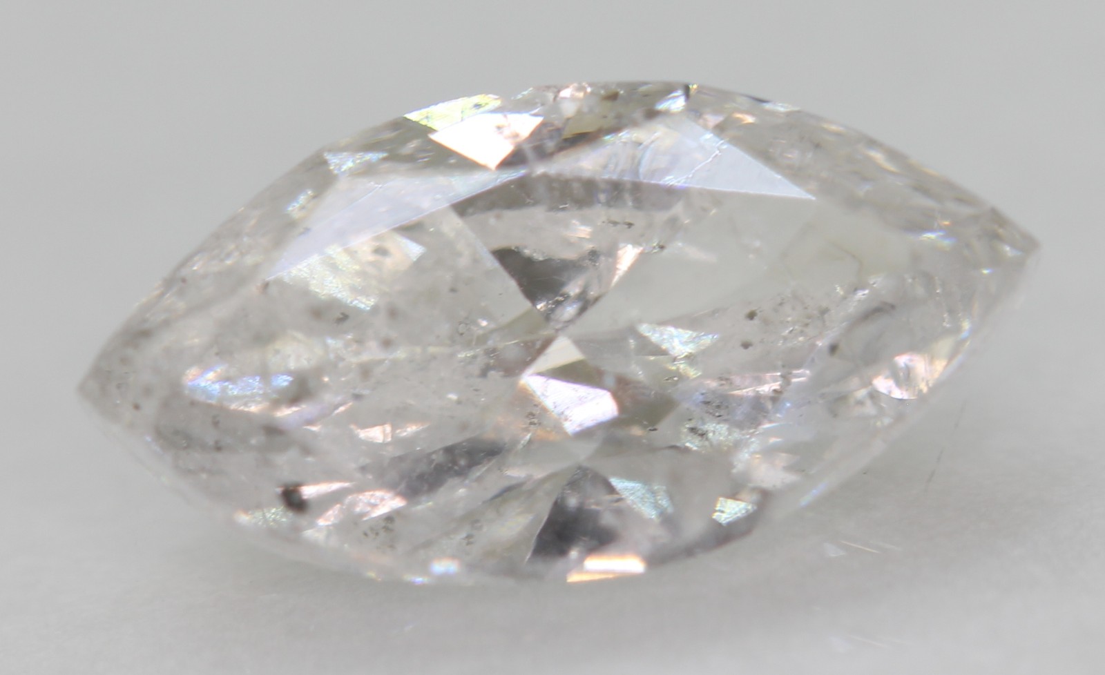Certified 1.55 Carat E Color SI2 Marquise Natural Loose Diamond 10.57×5.39mm
