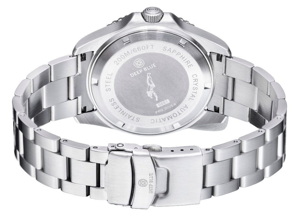 PRO DIVER 200 WHITE MOTHER OF PEARL DIAL 42.5MM AUTOMATIC BRACELET DIVE WATCH