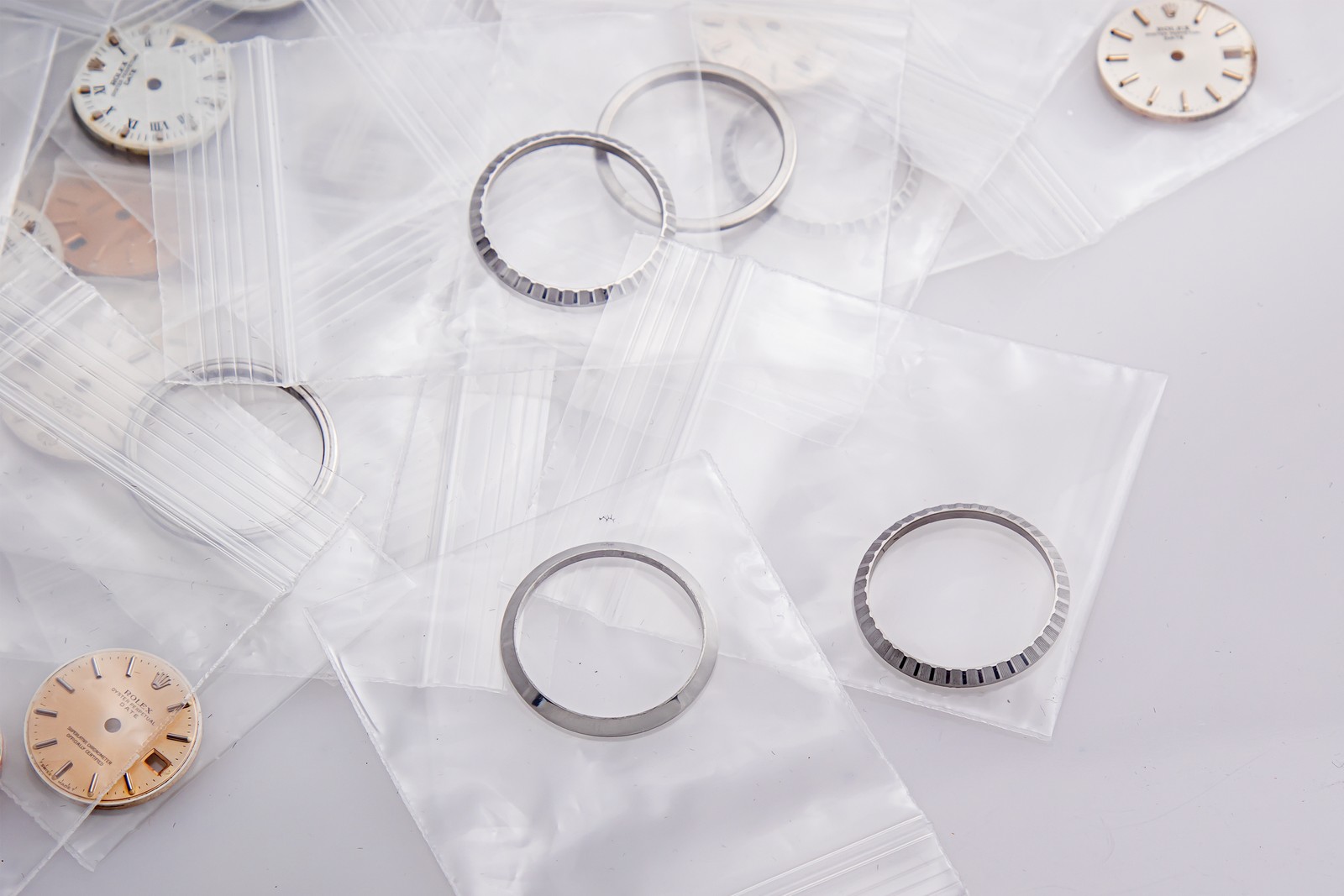 Genuine Rolex Datejust Watch Dial Lot – Free Rolex Stainless Bezel With Purchase