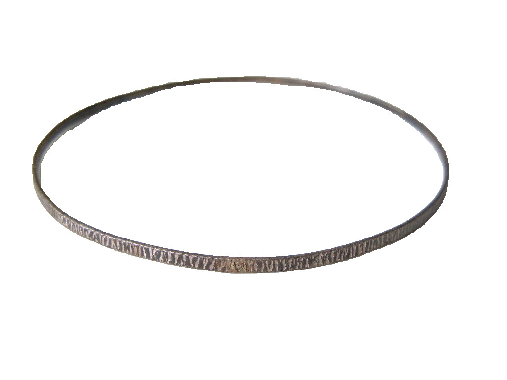 925 Sterling Silver Bangle Jewelry 3.4 g/Ø 6.6 cm/Width 0.2 cm