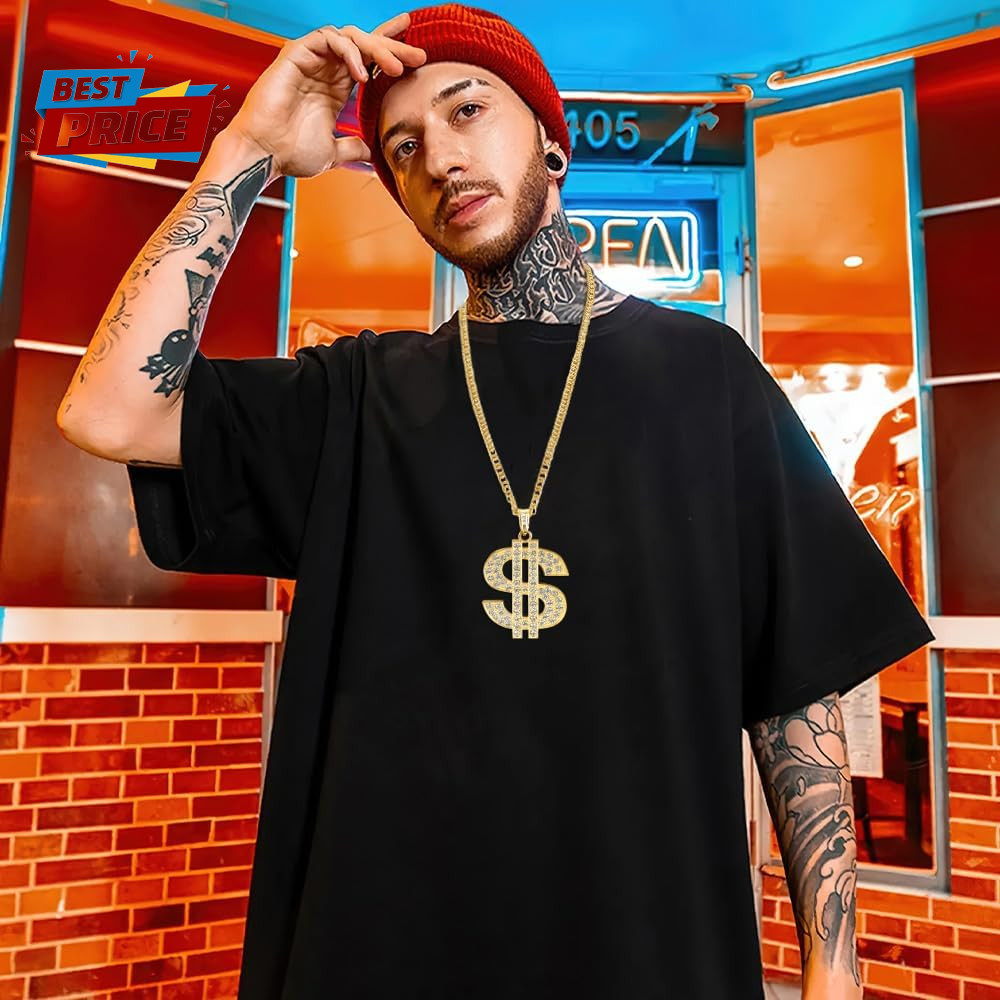 Gold Chain with Dollar Sign Pendant Necklace – Hip Hop Money Chain