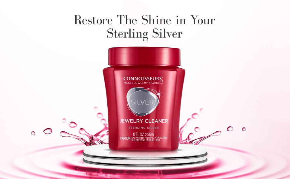 CONNOISSEURS Sterling Silver Jewelry Tarnish Cleaner Silver Cleaning Solution