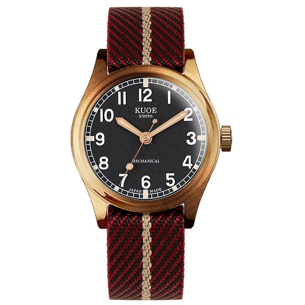 KUOE Old Smith 90-002 Automatic Watch 35mm Black Bronze Case