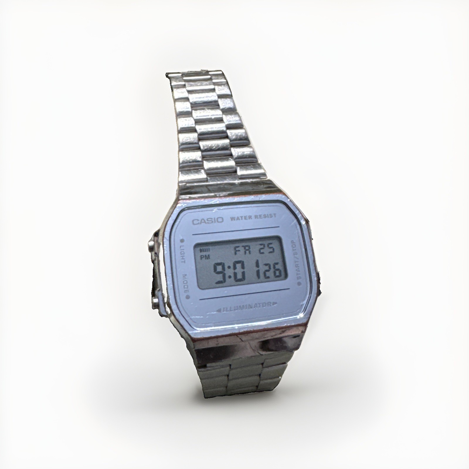 Casio Vintage Men’s Watch Model A168WE Stainless Steel Water Resistant