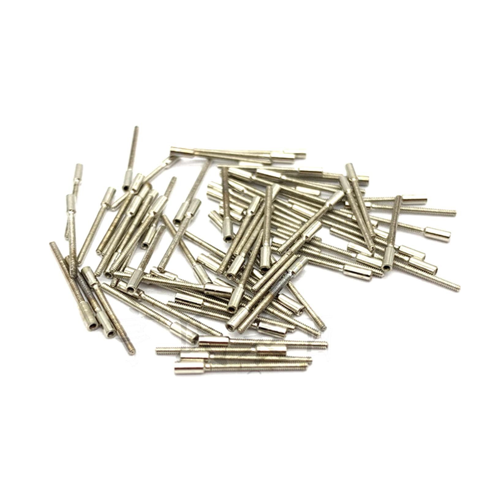 100x 0.9mm Assorted Stainless Steel Watch Winding Stem Stick Extensions Extender