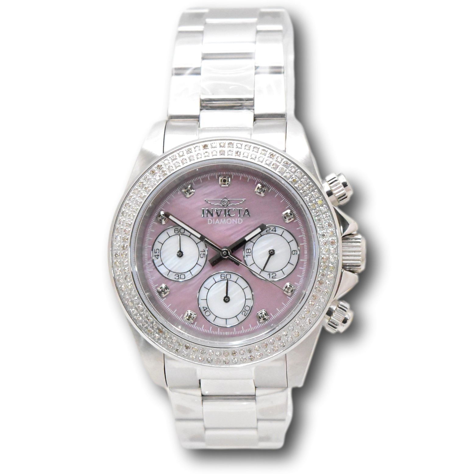 Invicta Elite Diamond 0.71 Carat Diamond Rose Mother of Pearl Watch 48756