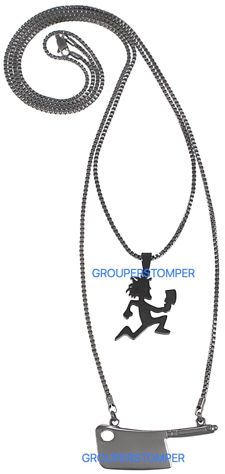Juggalo Pendant Necklace Set New 24″ And 30″ Box Link Style Chains Insane