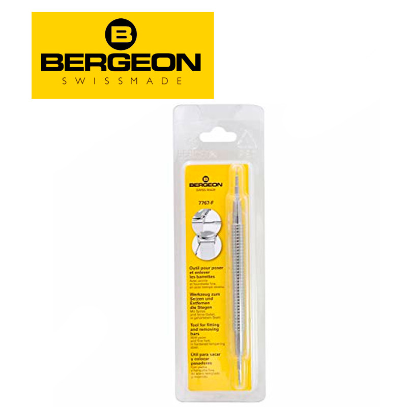 Bergeon 7767-F Spring Bar Tool for Watch Bands Swiss Made (6767-F) with Extras!