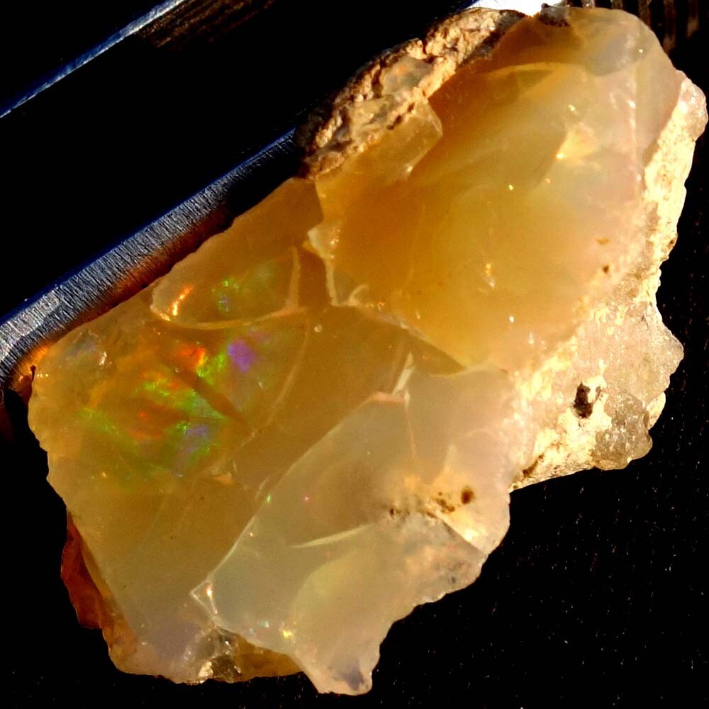13.45 Cts Genuine Multi Flashing ETHIOPIAN OPAL ROUGH Gemstone 15X25X11 mm BC-12