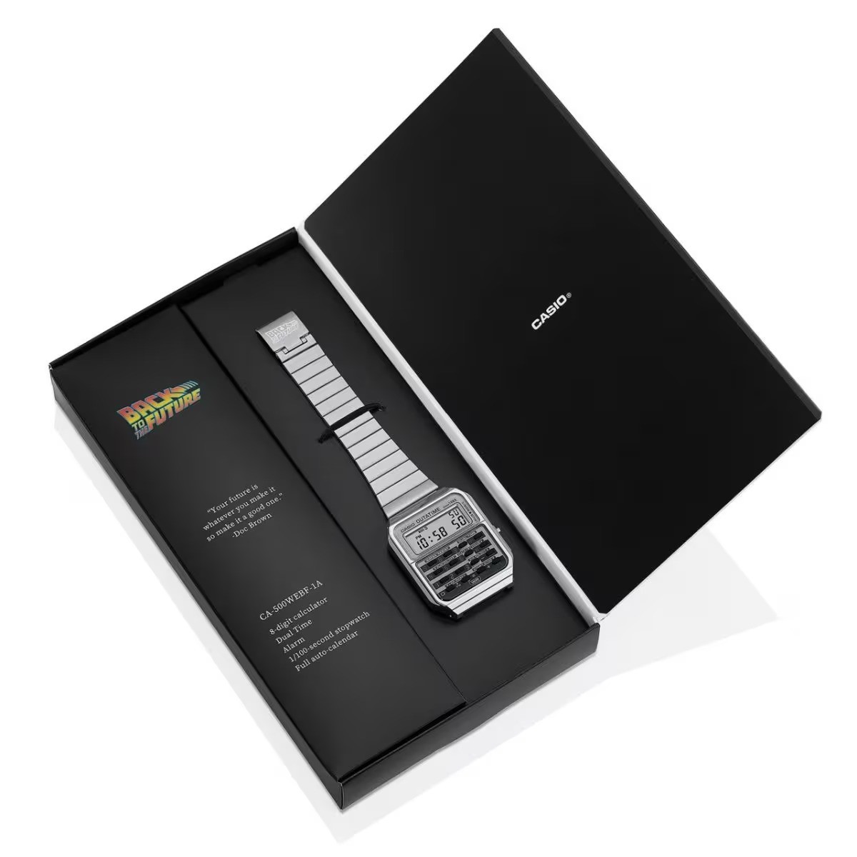 CASIO Back To The Future Collab Model Watch CA-500WEBF-1AJR CALCULATOR 2025 NEW