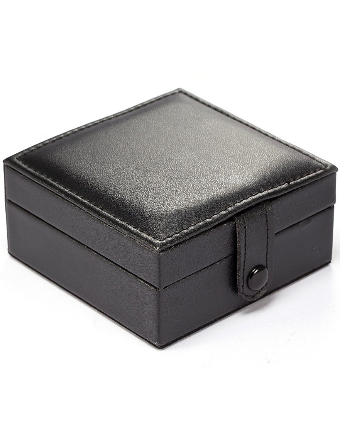 Treeweto Luxury PU Leather Pocket Watch Box Display Storage Case