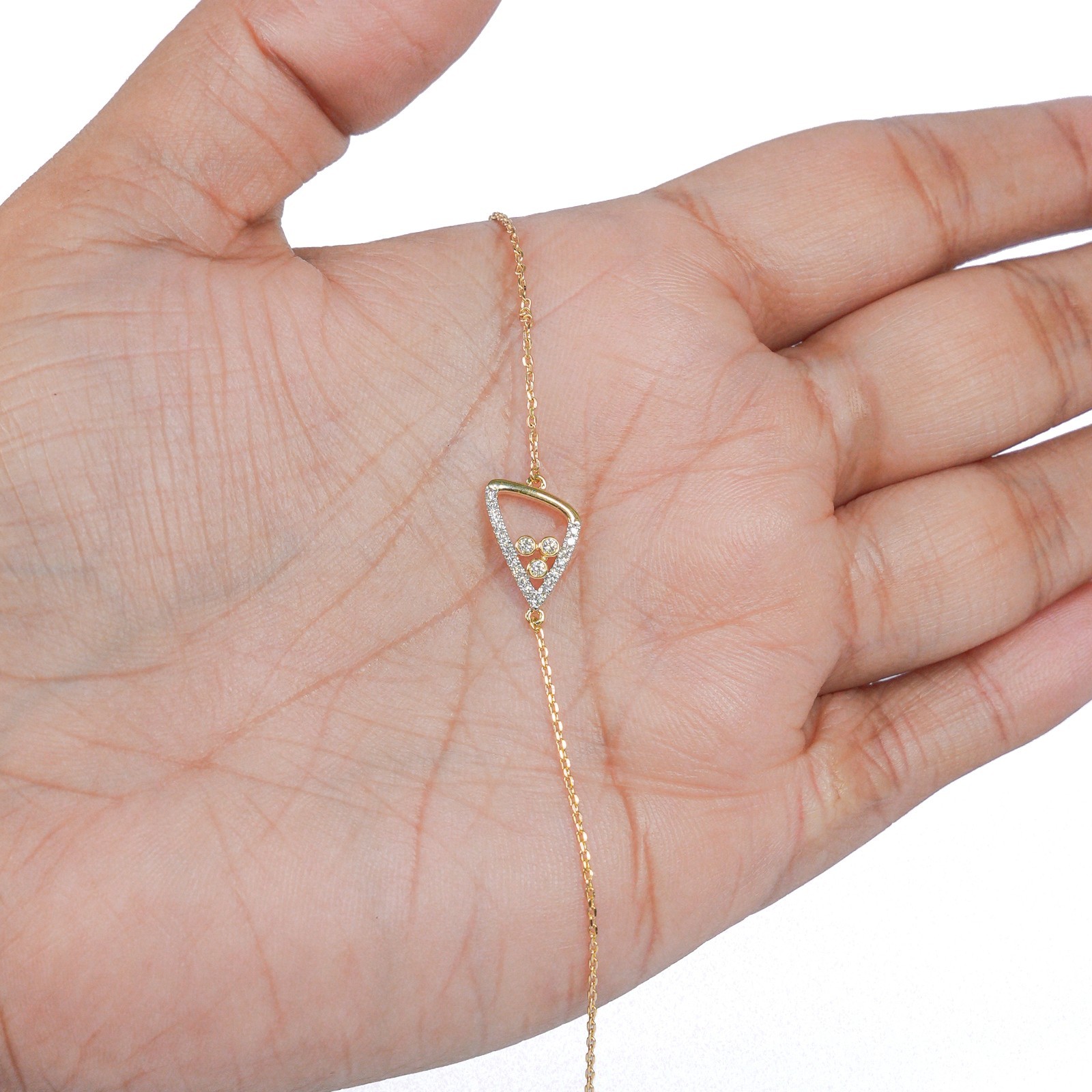 18 KARAT DIAMOND BRACELET | NATURAL DIAMOND | LIGHTWEIGHT | IGI CERTIFIED