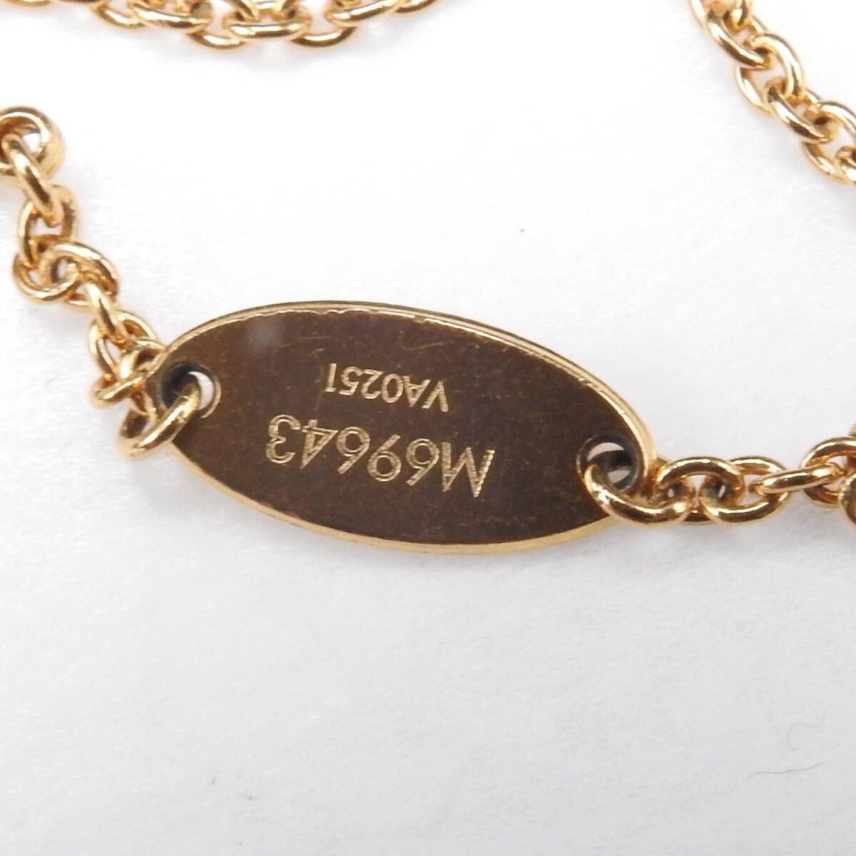 LOUIS VUITTON Necklace Collier LtoV Necklace Metal Gold×Silver M69643 Repair