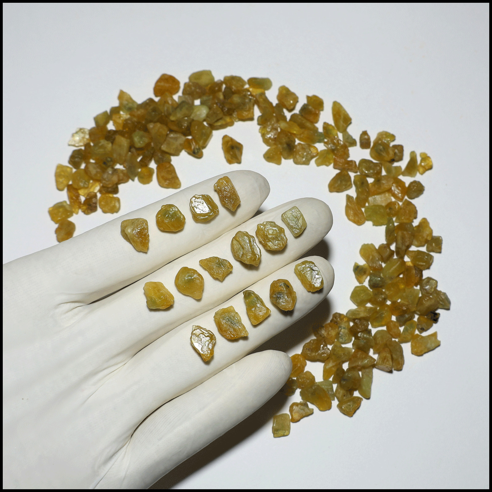African Gold~ 173 PC Nigerian Yellow Sapphire Untreated 5mm-12mm Rough Gemstones