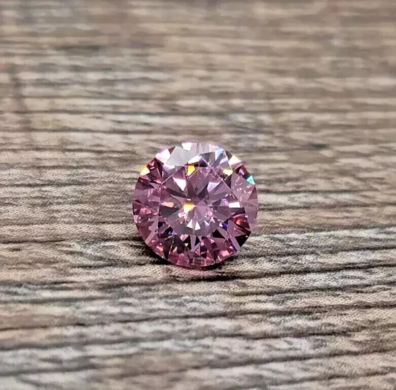 3 CT Natural Baby Pink Diamond Round Cut 9.50 mm VVS1 D Grade GDGL Certified G41