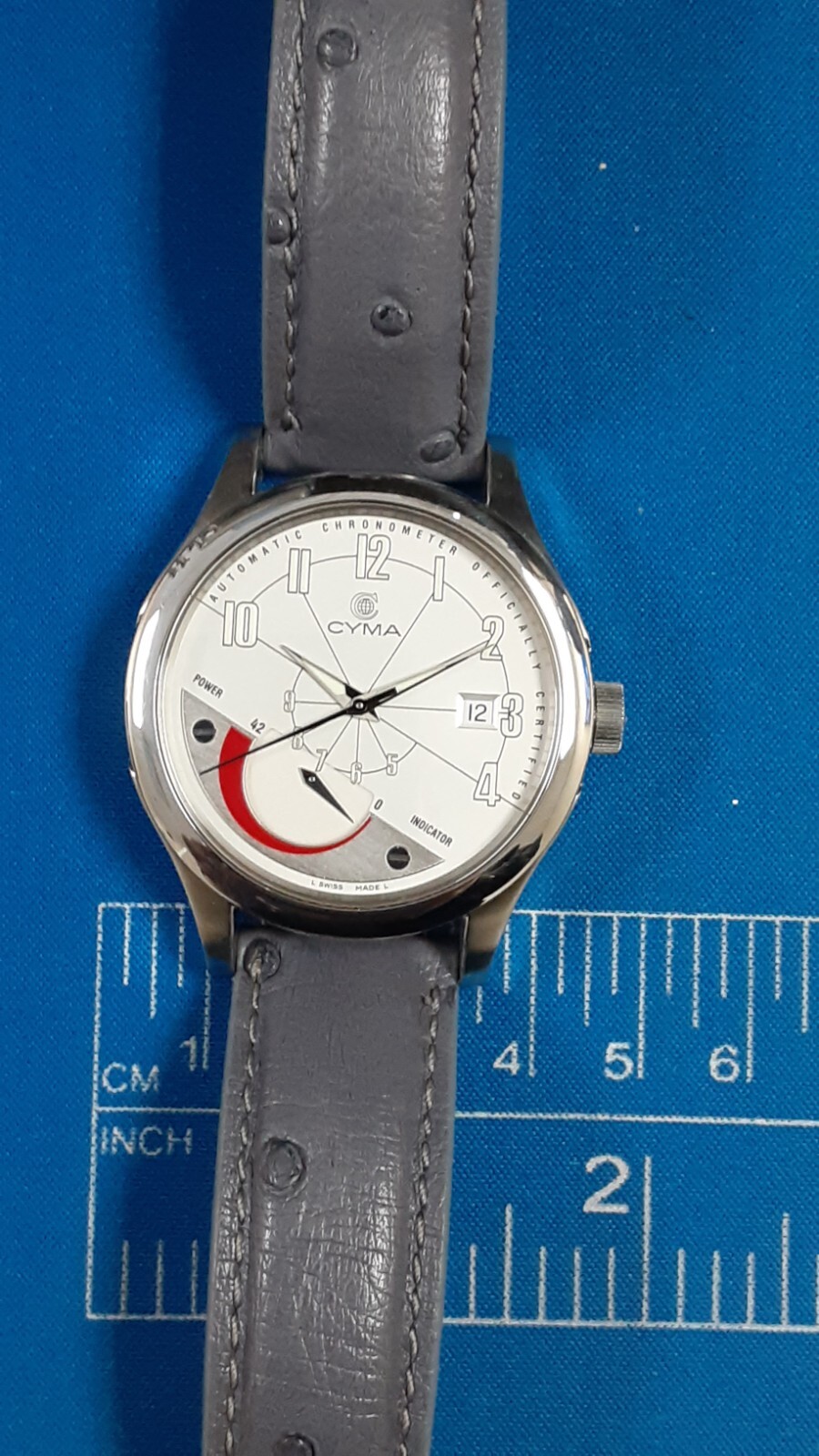 Men’s CYMA Power Reserve 40mm Imperium XL Steel Watch Limited to 200 Worldwide