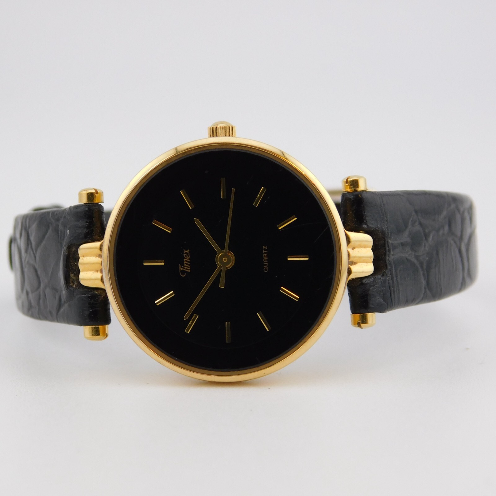 Timex 377 BA CELL Genuine Leather Quartz Analog Women’s Watch New Battery