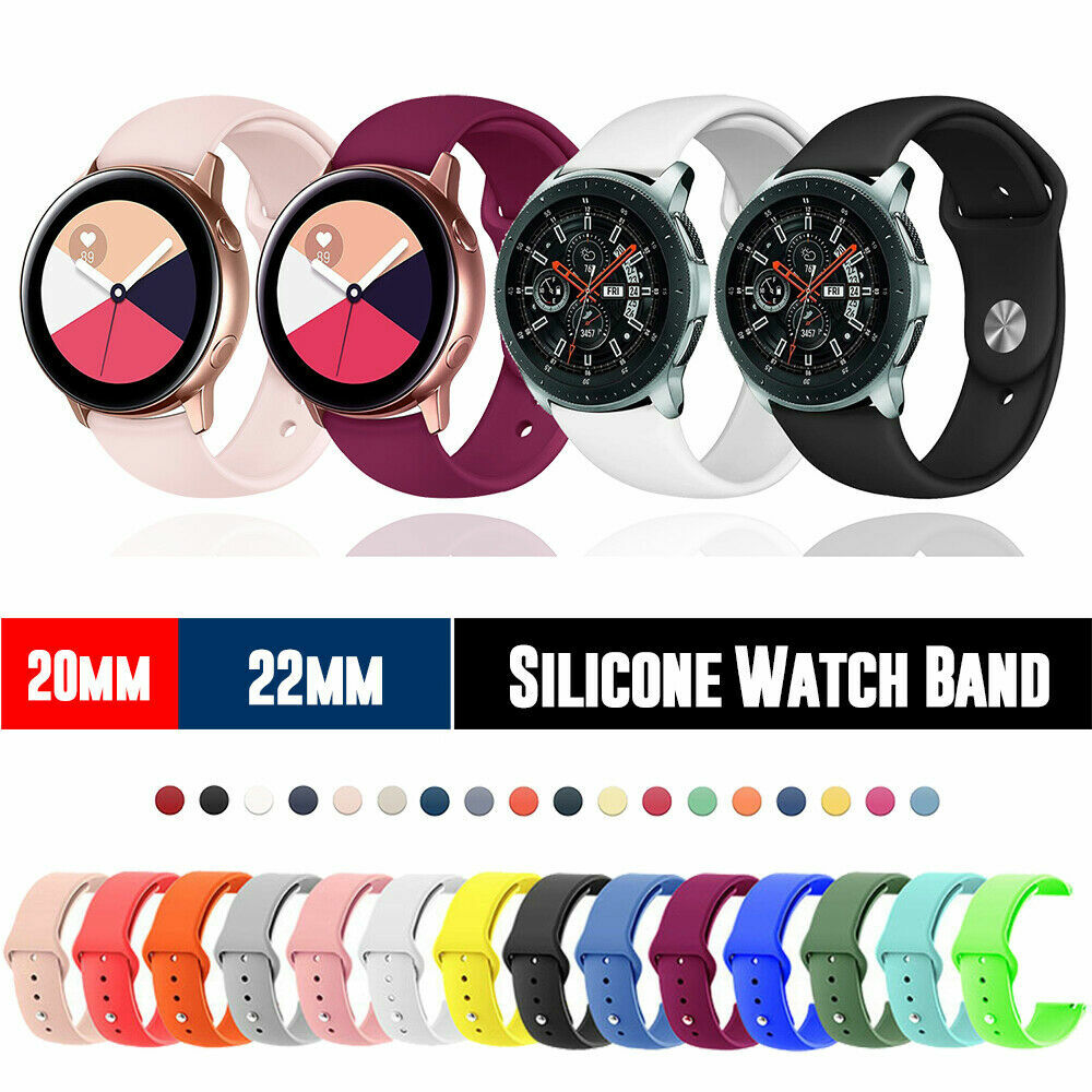 For Samsung Galaxy Watch 3 41MM 45MM Watch Band Silicone Sport Strap wrist bands