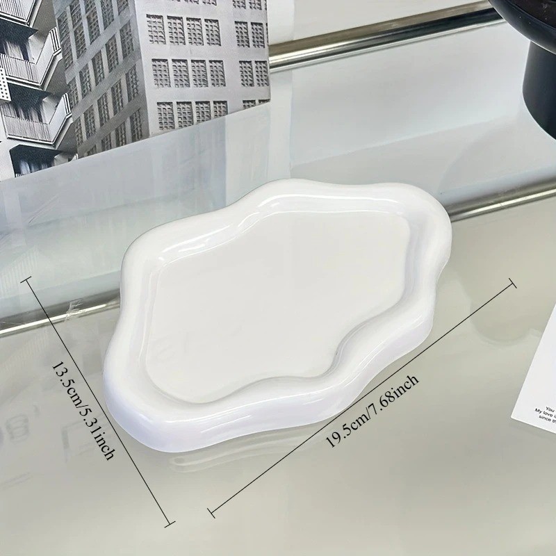 Cloud-Shaped Jewelry Tray Decorative Plate for Rings Earrings Bracelets & Neckla
