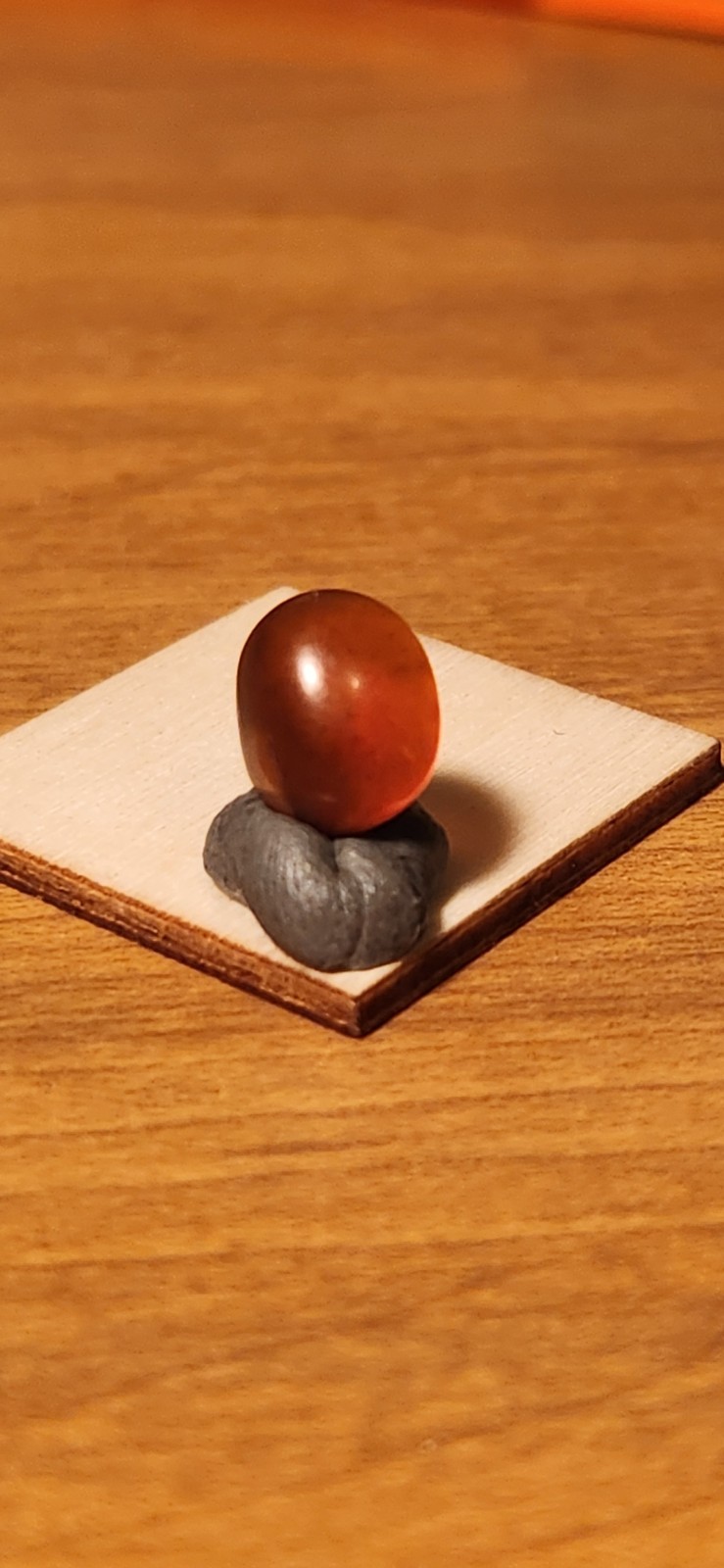 5 Carats, Natural Hessonite Garnet Cabochon, 10x7x5mm