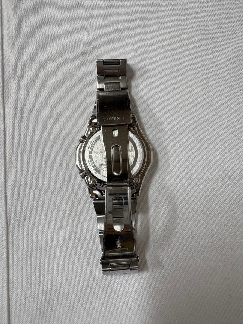 CASIO LINEAGE LIW-101 Solar Silver Watch From Japan