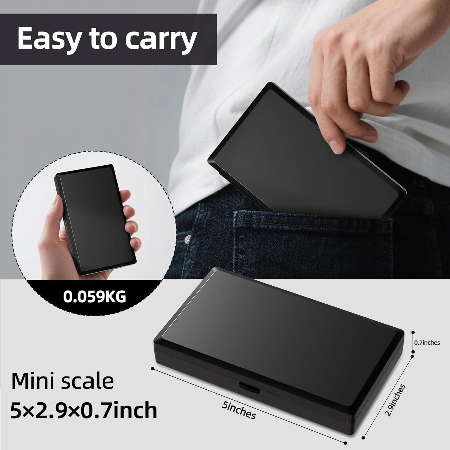 Portable 0.01g Accuracy Digital Scale – Ideal for Gold, Silver & Diamonds