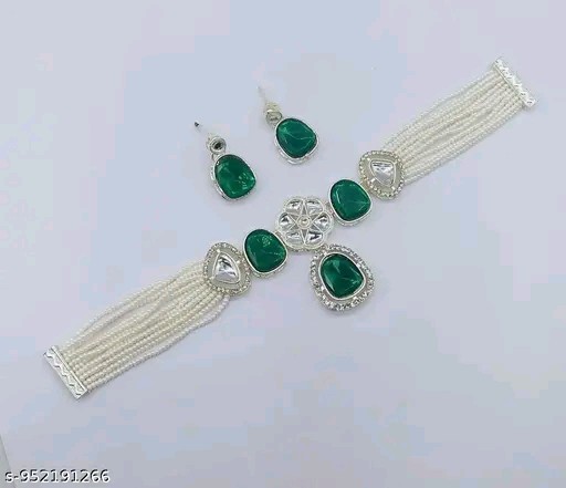 Indian Bollywood Designer Gold Plated Fashion Jewelry Necklace Earring Set